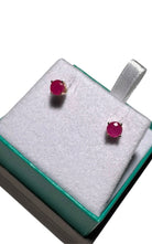 Effy Ruby Royale 14K Yellow Gold Round Solitaire Ruby Stud Earrings, 1.14 TCW - Runway Catalog