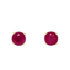 Boucles d'oreilles Effy Ruby Royale en or jaune 14 carats avec rubis rond solitaire, 1,14 carat au total - Catalogue Runway