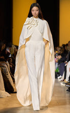 Elie Saab Cape - Detailed Cady Jumpsuit - Runway Catalog