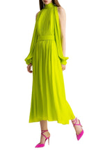 Robe en soie vert citron Elie Saab - Catalogue défilé