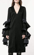 Ellery Molotov Ruffle Sleeve Dress - Runway Catalog