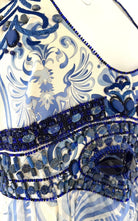 Robe longue dos nu en soie Lazurite délavée Emilio Pucci Greek - Catalogue défilé