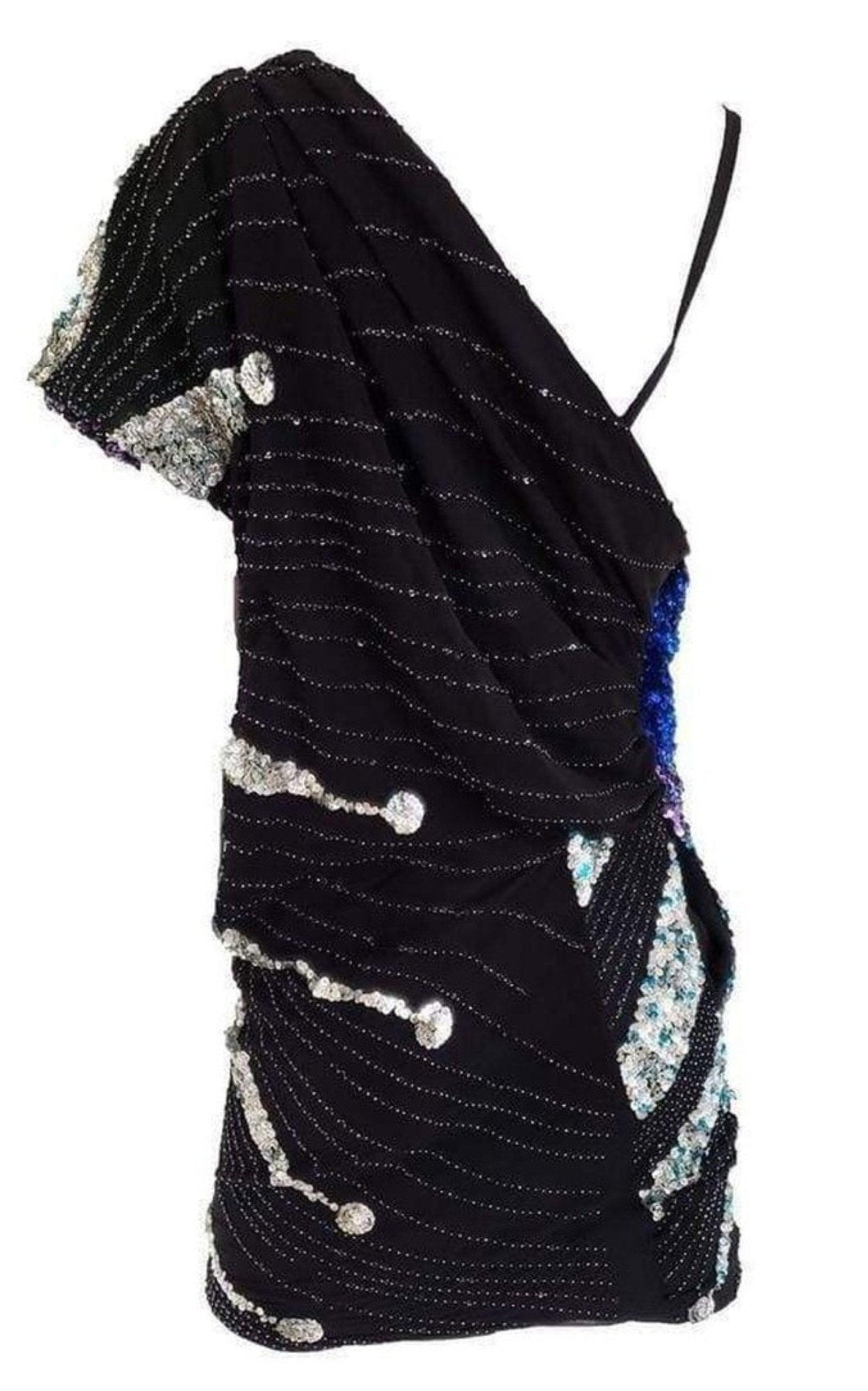 Emilio Pucci Multi Color Silk One Shoulder Dress