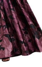 Erdem Purple Floral Satin Gown - Runway Catalog