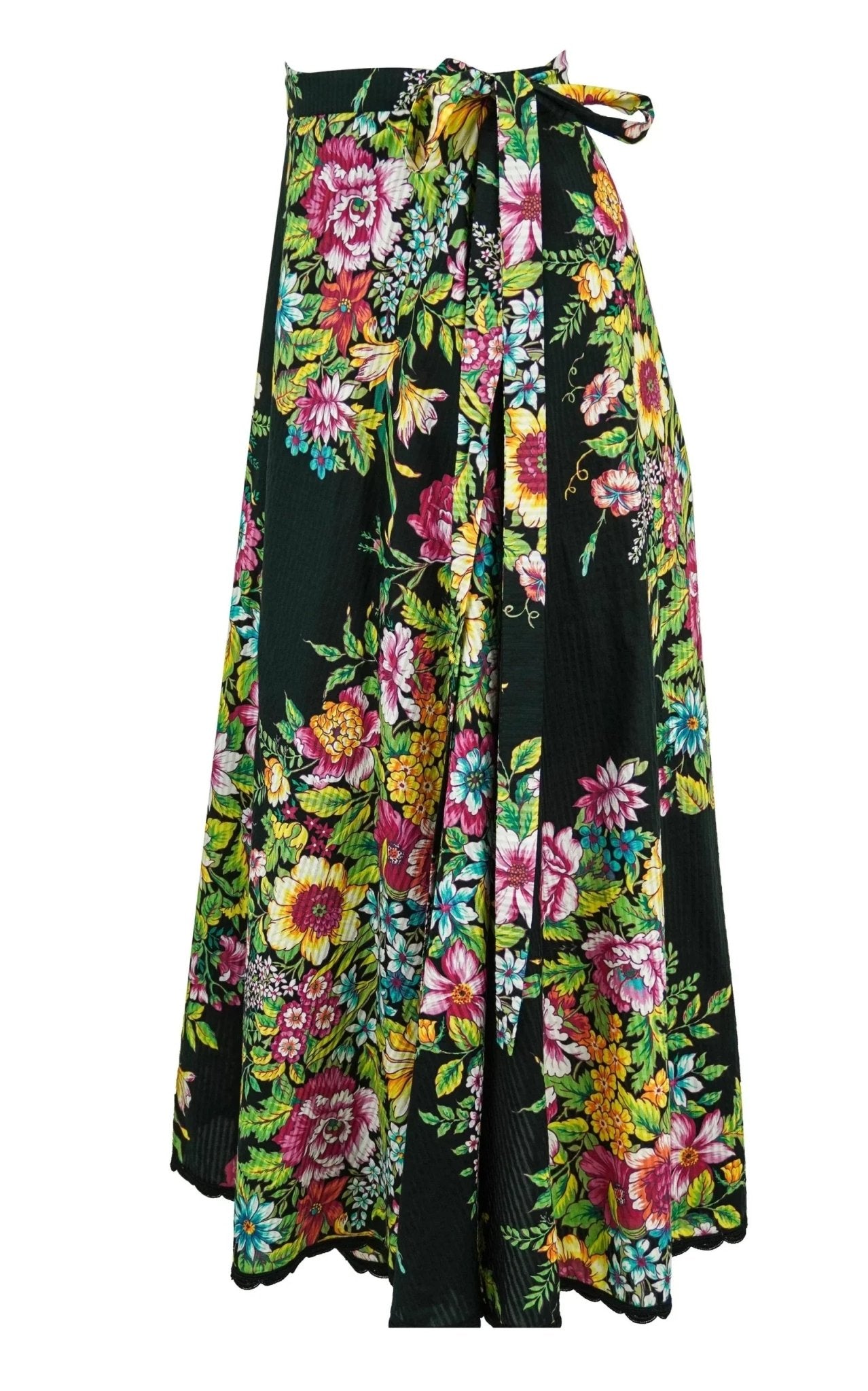 Etro Floral Print Cotton Midi Skirt - Runway Catalog