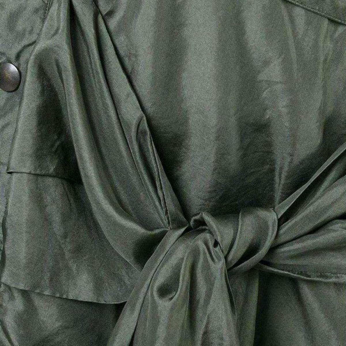 Faith Connexion Shirt Style Asymmetric Silk Skirt - Runway Catalog