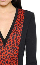 Fausto Puglisi Red Leopard Print Stretch Silk Gown - Runway Catalog