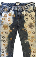 Fausto Puglisi Skinny Metal Embellishment Jeans - Runway Catalog