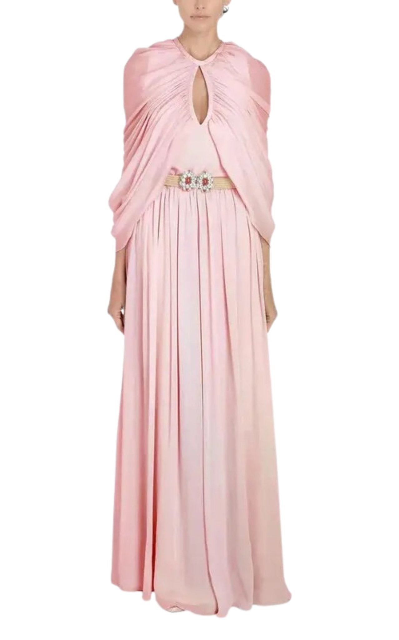 Giambattista Valli Cape-Style Silk Gown - Runway Catalog