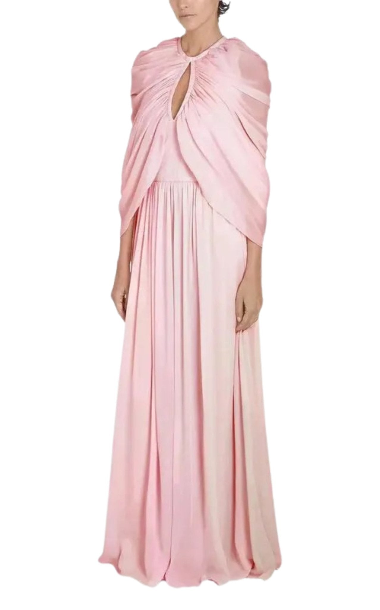 Giambattista Valli Cape-Style Silk Gown - Runway Catalog