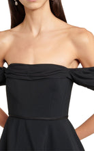 Giambattista Valli Robe midi évasée à épaules dénudées - Catalogue défilé