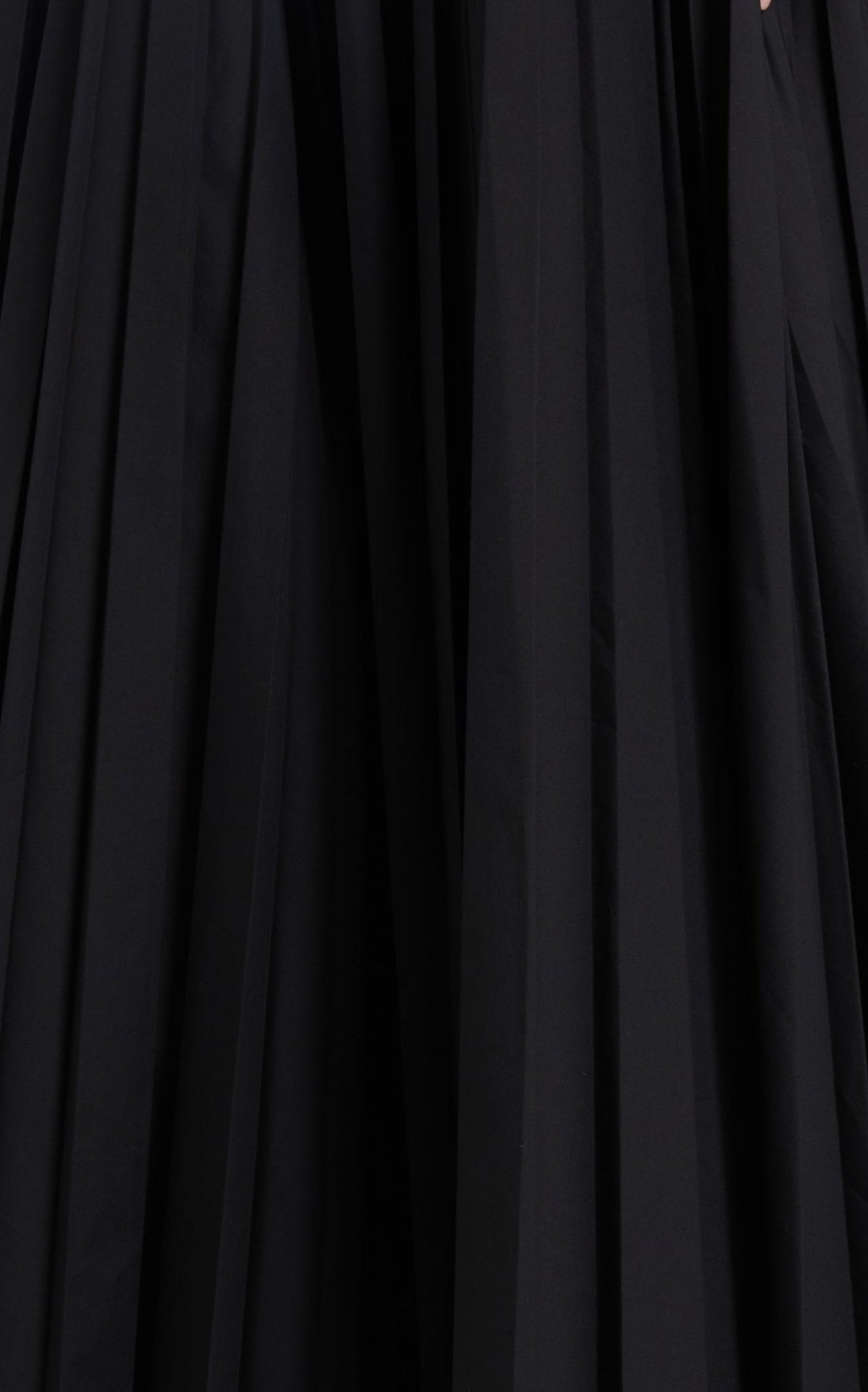 Giambattista Valli Ruched Ruffled Black Cotton Gown - Runway Catalog