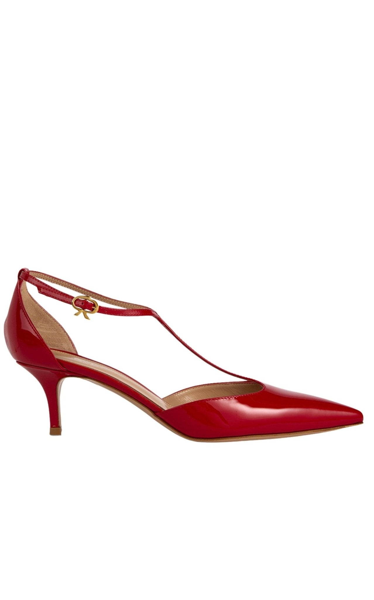 Gianvito Rossi Ribbon T-bar Patent Leather Pumps – Runway Catalog