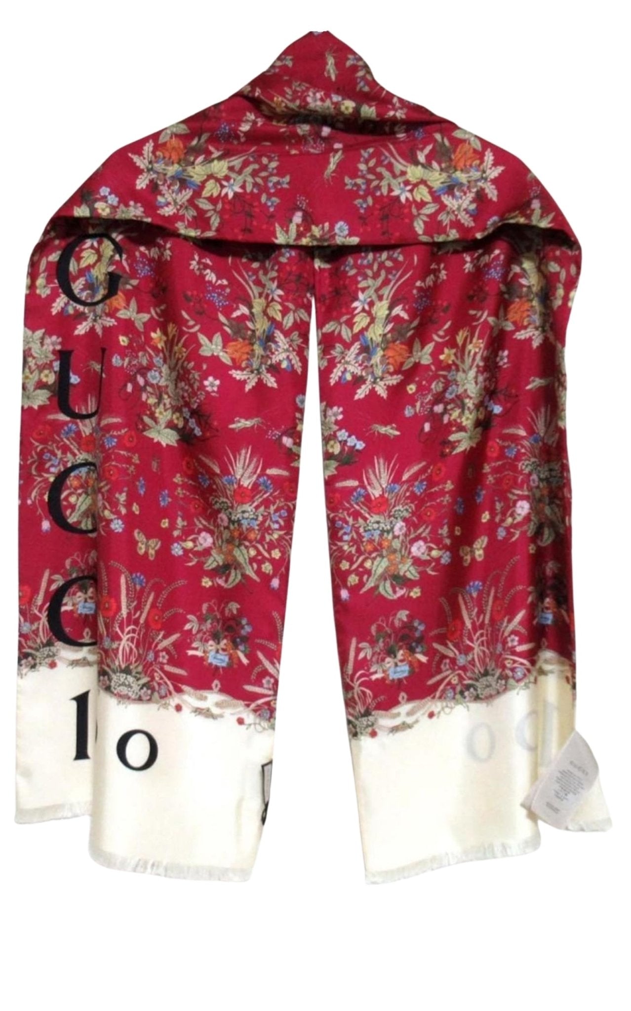 【Anncoさま】GUCCI スカーフ シルク100% Gucci 100th Anniversary Silk Scarf Burgundy – Runway Catalog