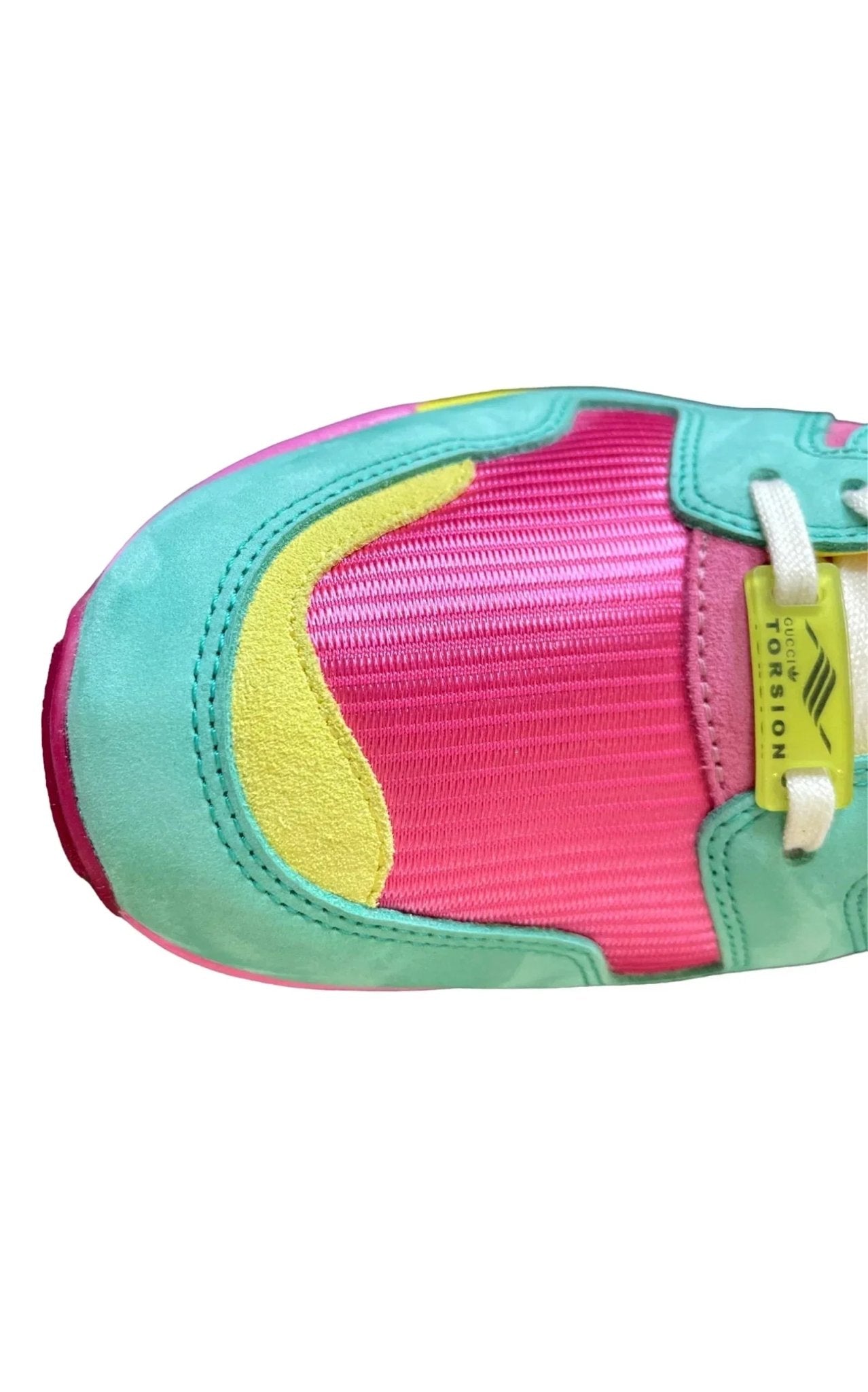 Gucci Adidas ZX 8000 Two Tone Pink Suede Sneakers - RunwayCatalog