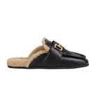 Gucci Ariel Horsebit Fur Slippers Mules - Runway Catalog