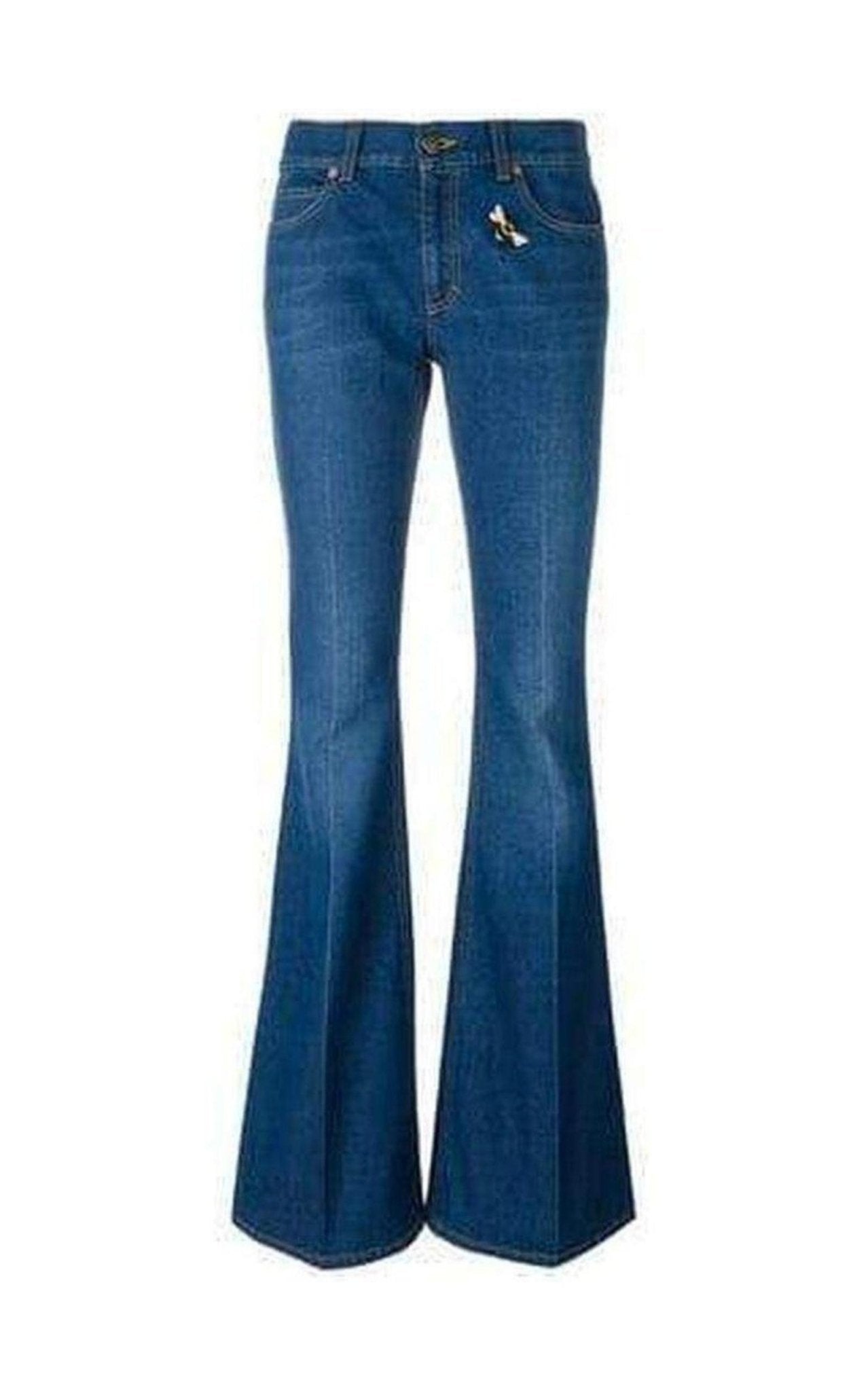 Gucci Bee & Butterfly Patches Jeans