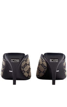 Gucci Beige GG Supreme Canvas Crystal Embellishment Mules - Runway Catalog