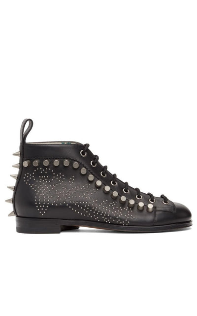 Gucci Black Brogue Detail Boots - Runway Catalog