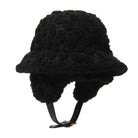 Gucci Black Curly Gg Eco Fur Hat With Ear Flaps - Runway Catalog