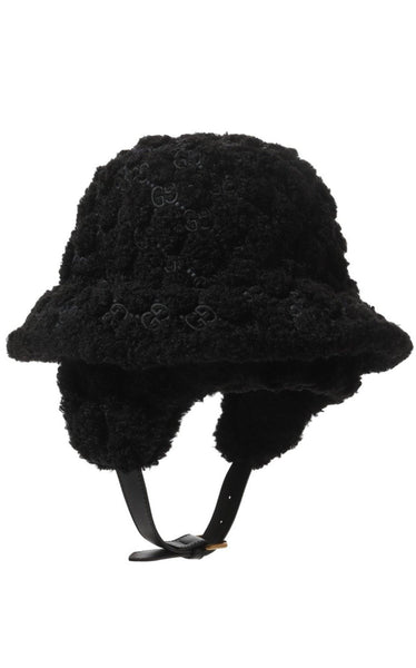 gucci-black-curly-gg-eco-fur-  display picture 2