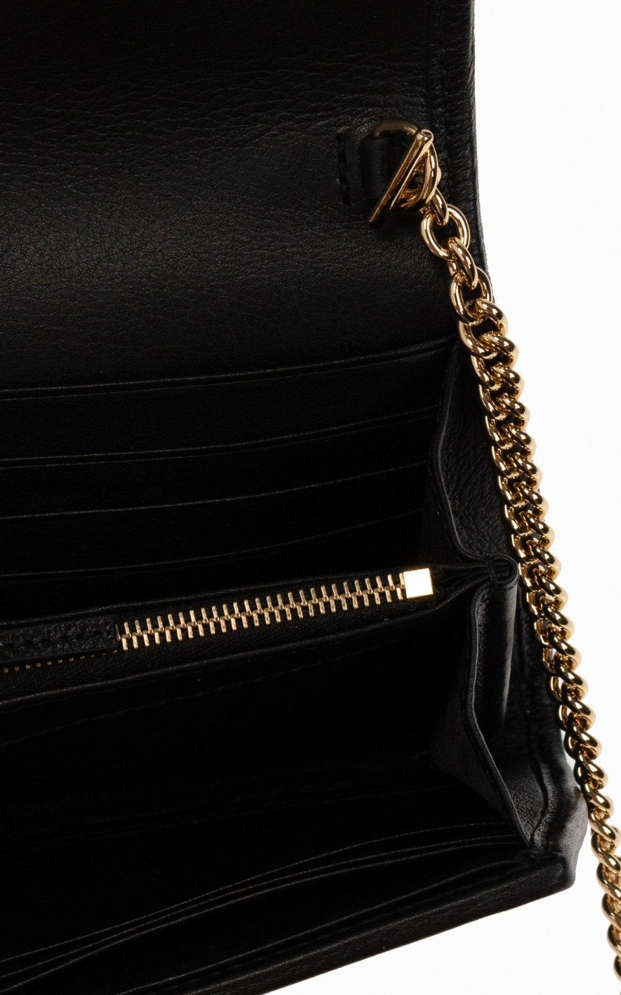 Gucci Blondie Medium Chain Wallet in Black