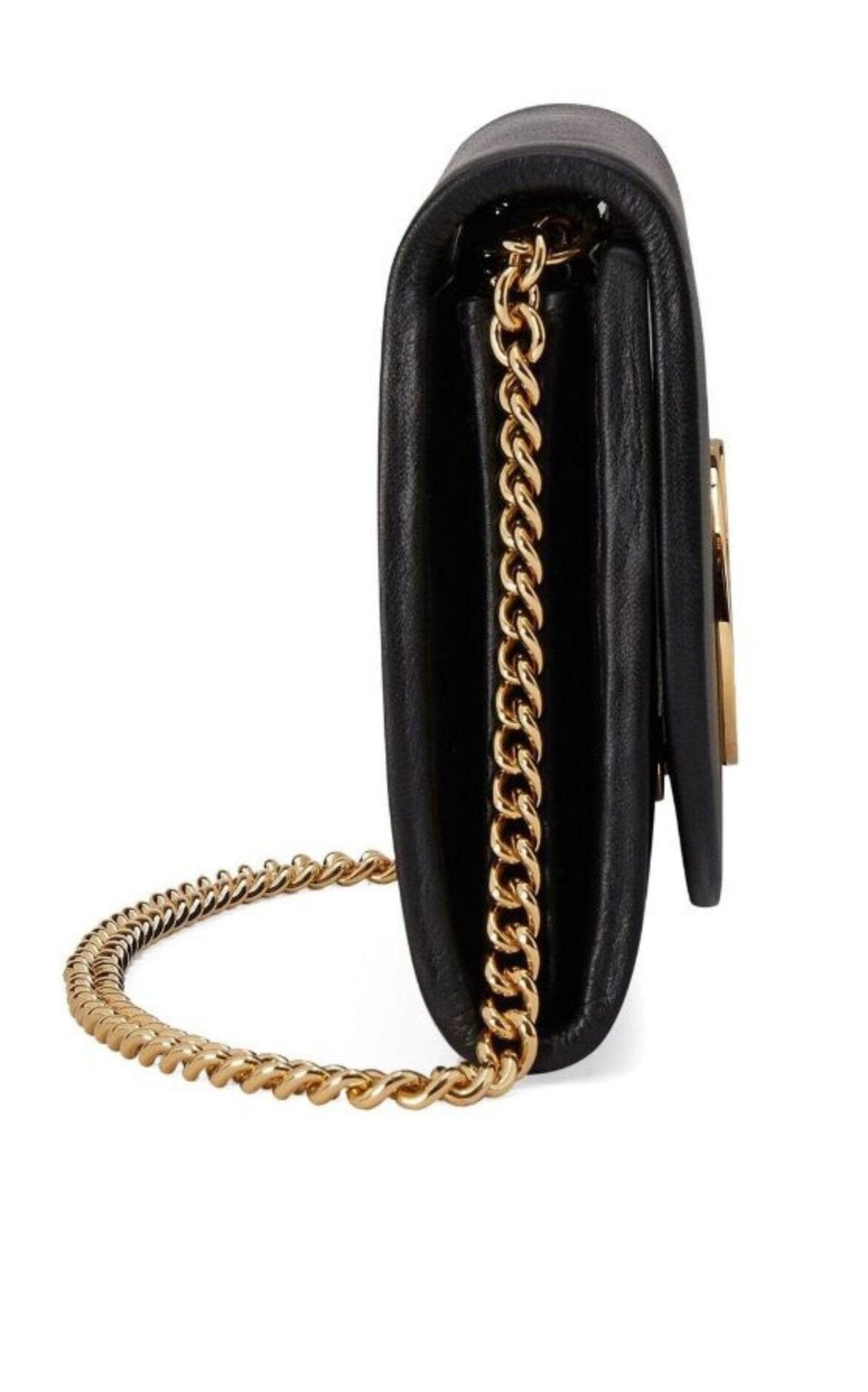 Gucci Blondie Medium Chain Wallet in Black - Runway Catalog