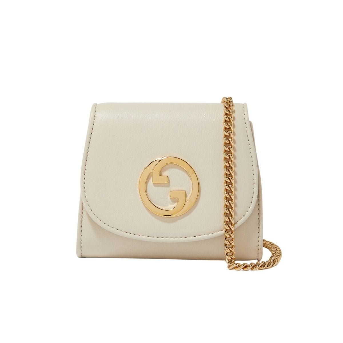 Portefeuille à chaîne moyen Gucci Blondie couleur crème - Catalogue défilé