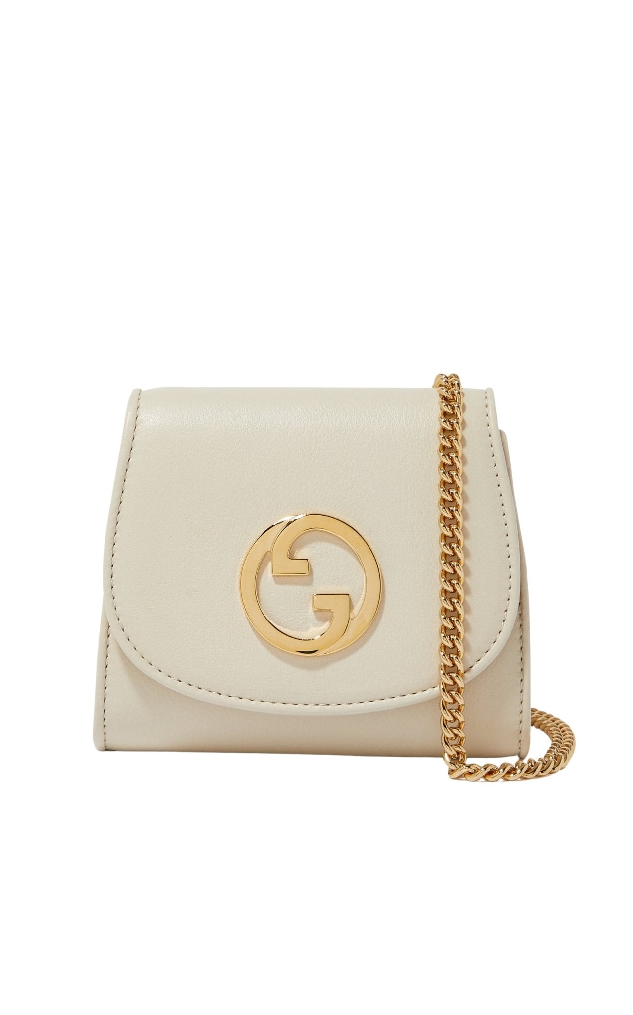 Gucci Blondie Medium Chain Wallet in Cream - Runway Catalog