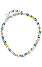 Gucci Blue Enamel Flower Necklace - Runway Catalog