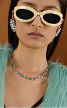 Gucci Blue Enamel Flower Necklace - Runway Catalog