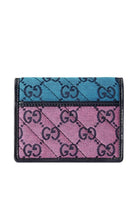 Gucci Blue Gg Marmont Multicolor Wallet - Runway Catalog