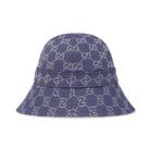 Gucci Blaue Bucket Hat mit Monogramm – Runway-Katalog
