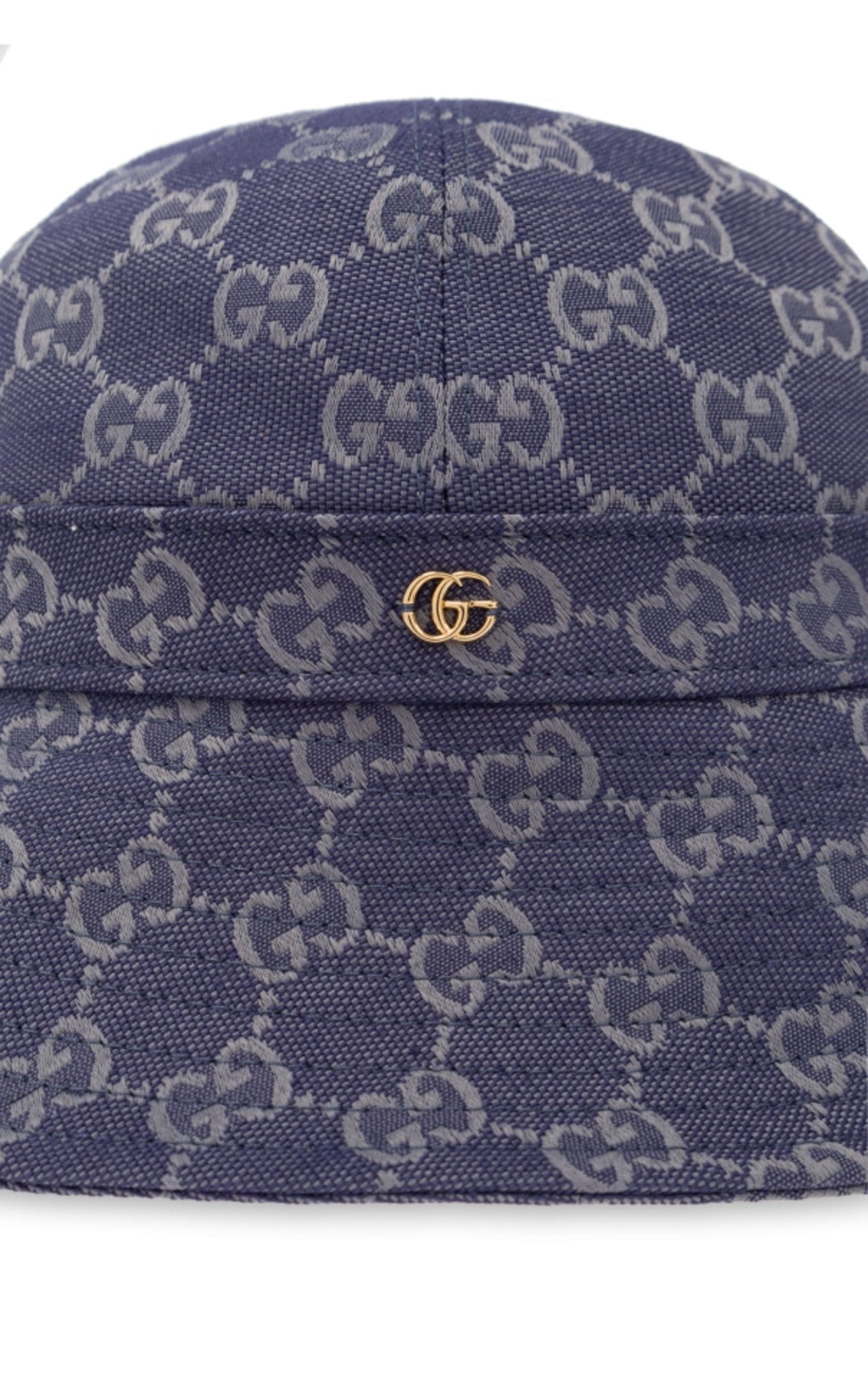 Gucci Blue Monogrammed Bucket Hat - Runway Catalog