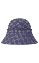 Gucci Blue Monogrammed Bucket Hat - Runway Catalog
