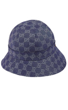 Gucci Blue Monogrammed Bucket Hat - Runway Catalog