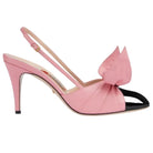 Gucci Bow - Embellished Leather Slingback Pumps - Runway Catalog