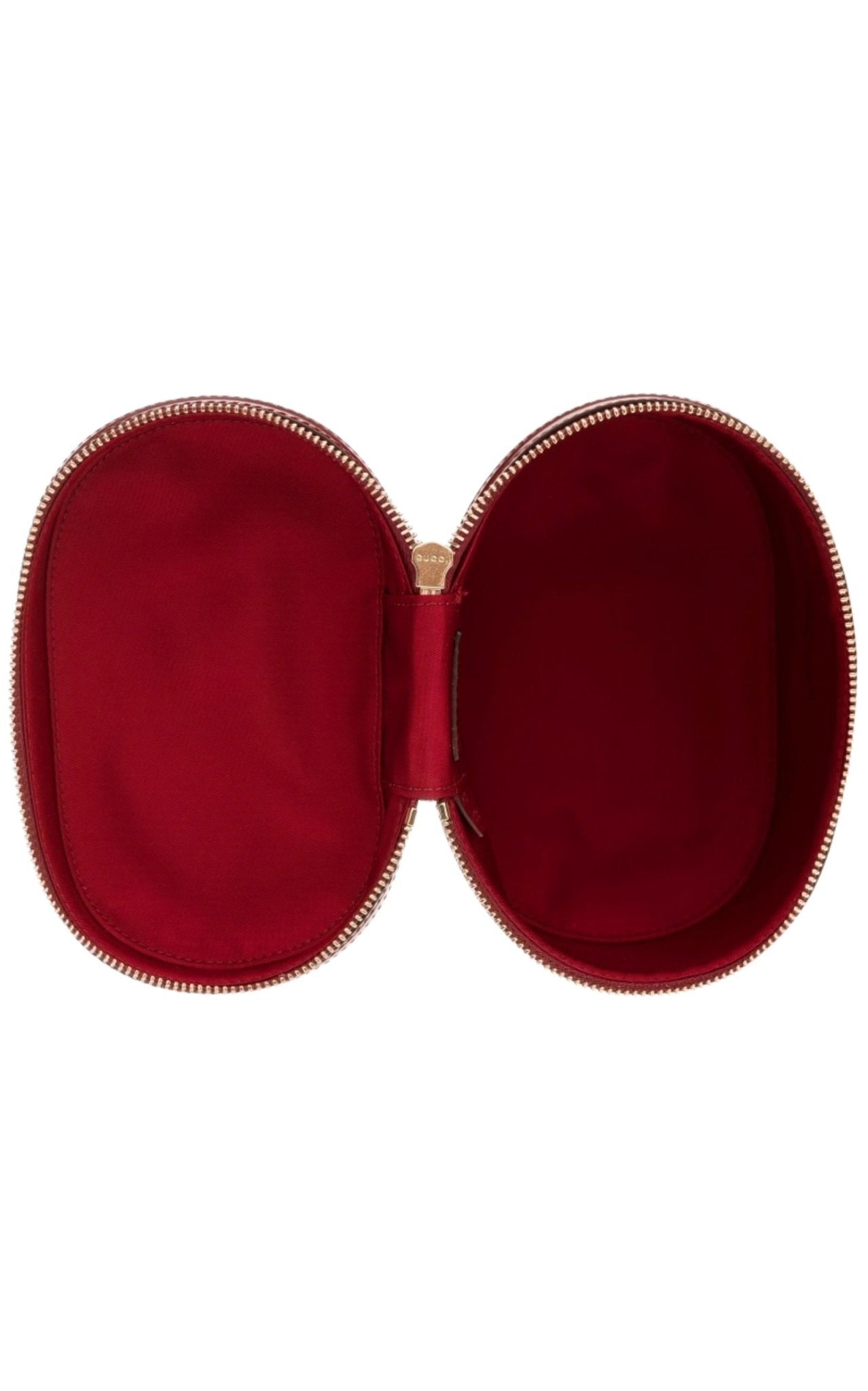Gucci burgundy glossy leather bucket bag with bamboo-inspired top handle