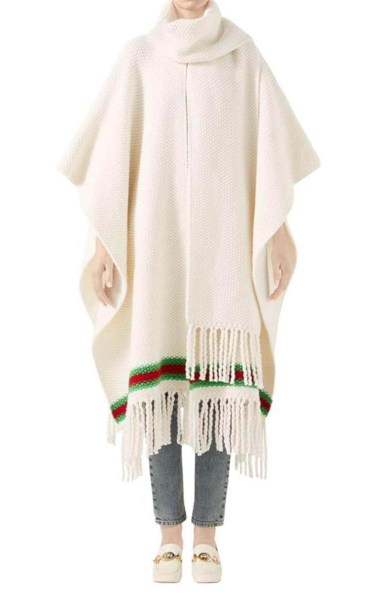 Gucci Cape with Oversize Wool Scarf - Runway Catalog