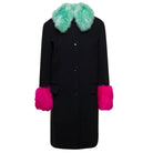 Gucci Cashmere Wool Coat with Shearling - collar - Runway Catalog