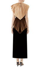 Gucci Colorblock Plisse Cape Dress - Runway Catalog