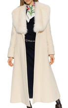 Gucci Cosmogonie Belted Faux Fur - Trimmed Wool - Blend Coat - Runway Catalog