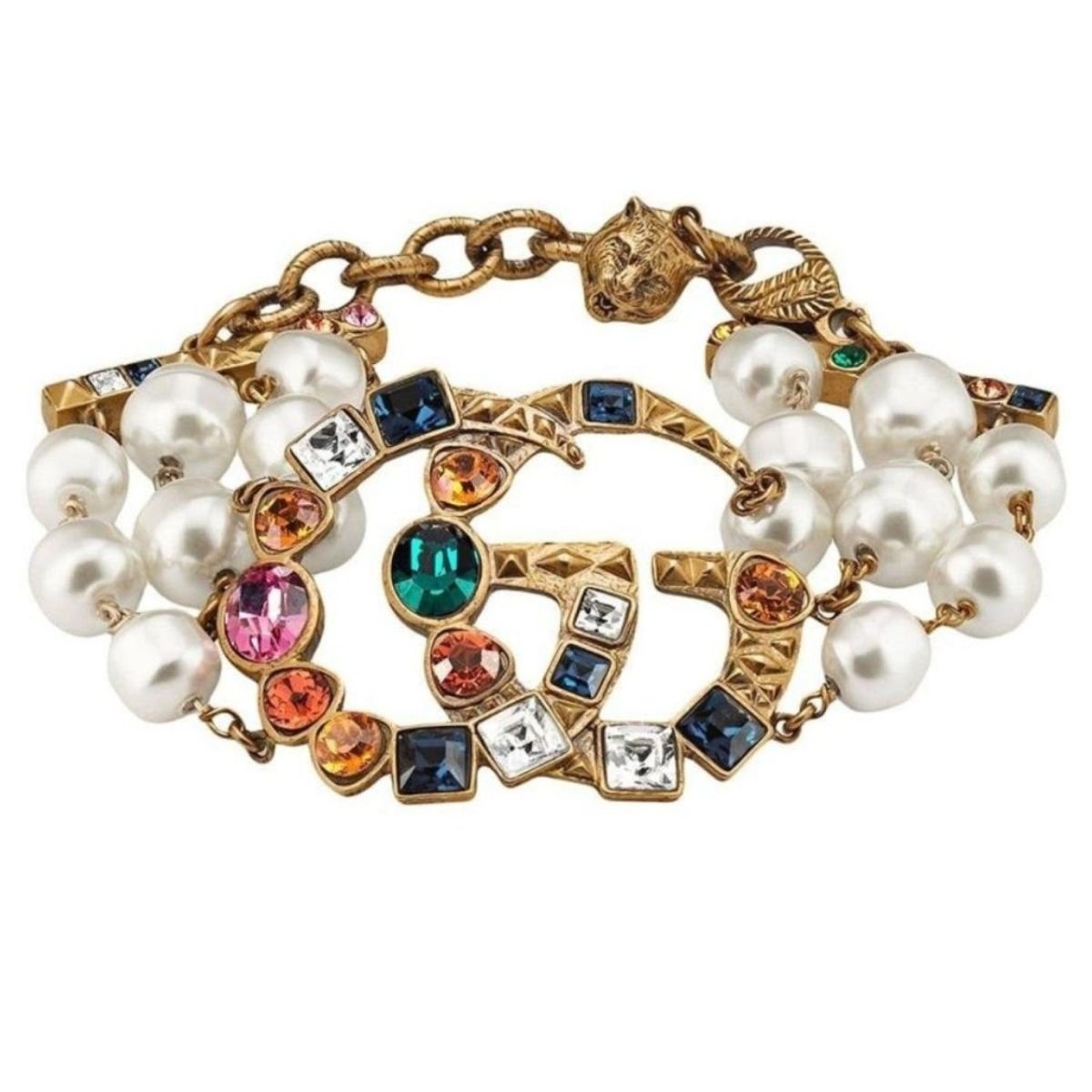 Gucci Crystal Double G Bracelet – Runway Catalog
