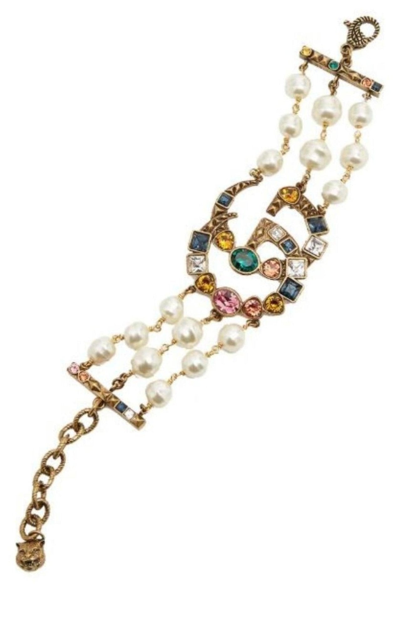 Gucci Crystal Double G Bracelet – Runway Catalog