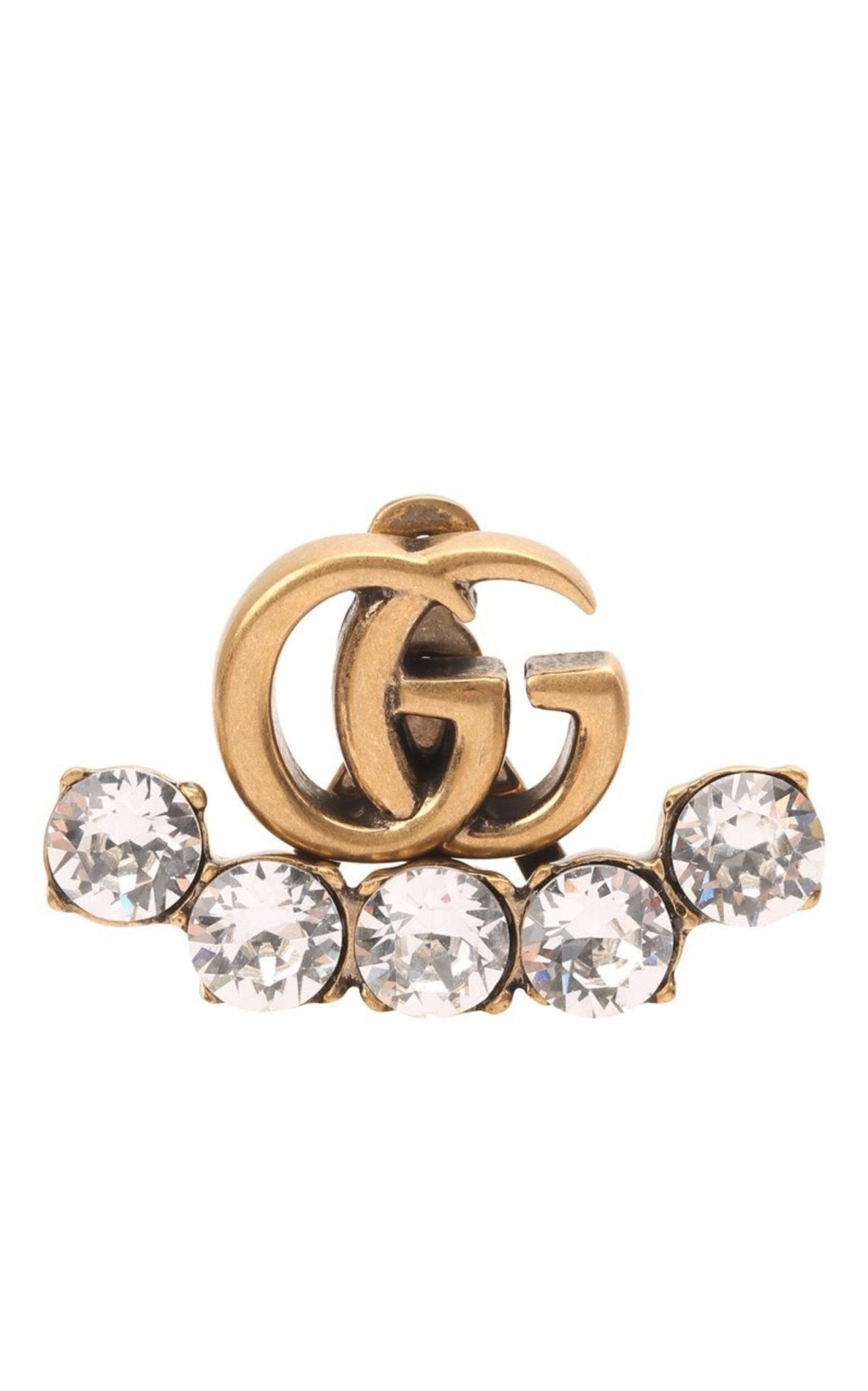 Gucci Crystal Double G Single Earring - Runway Catalog