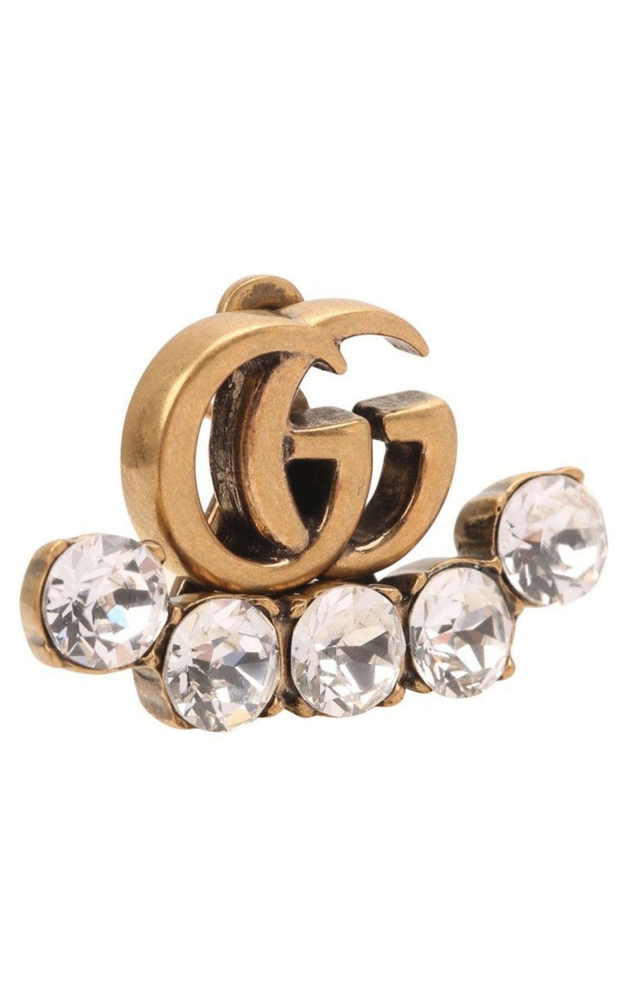 Gucci Crystal Double G Single Earring
