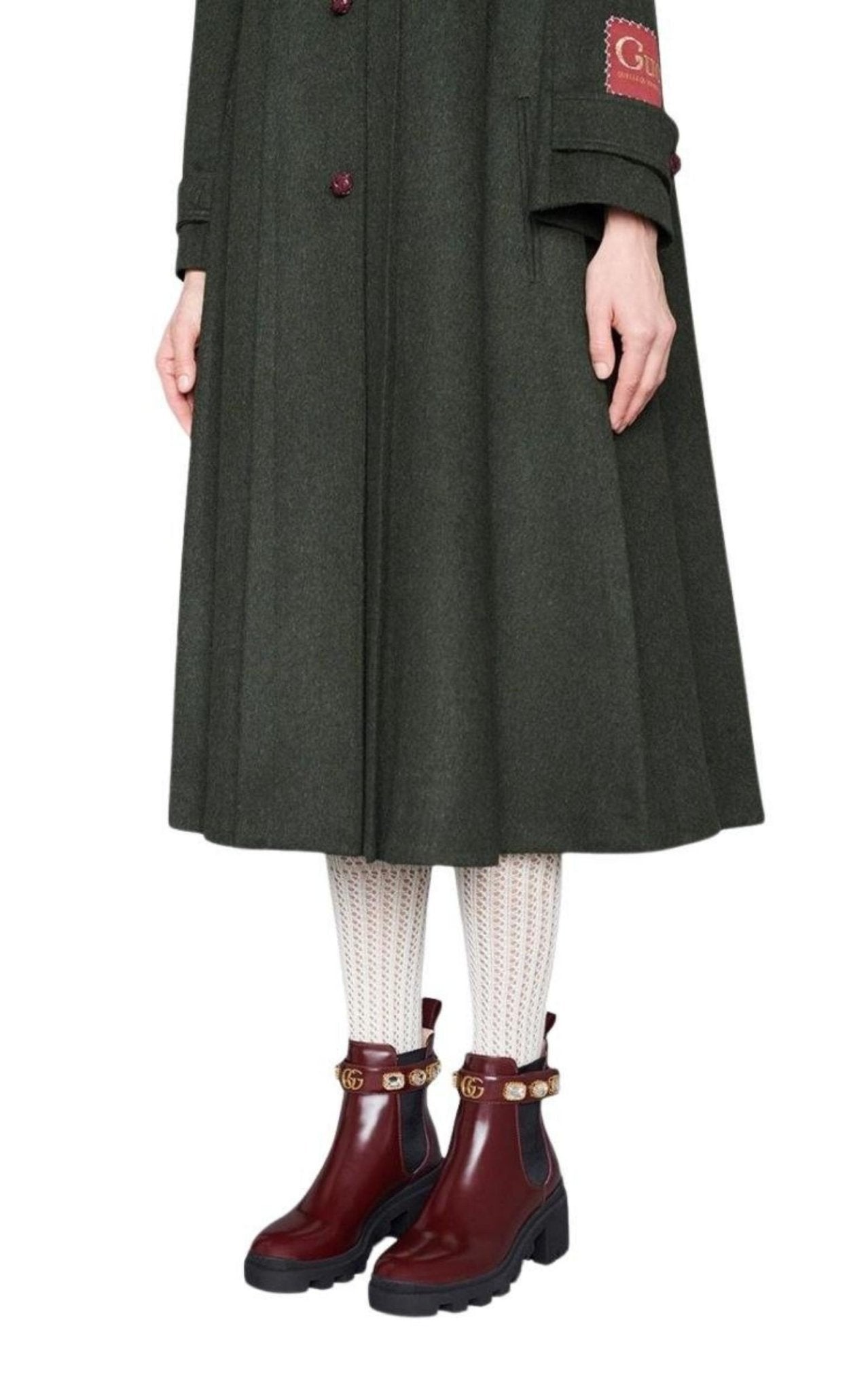 Gucci Crystal - embellished Ankle Leather Boots - Runway Catalog