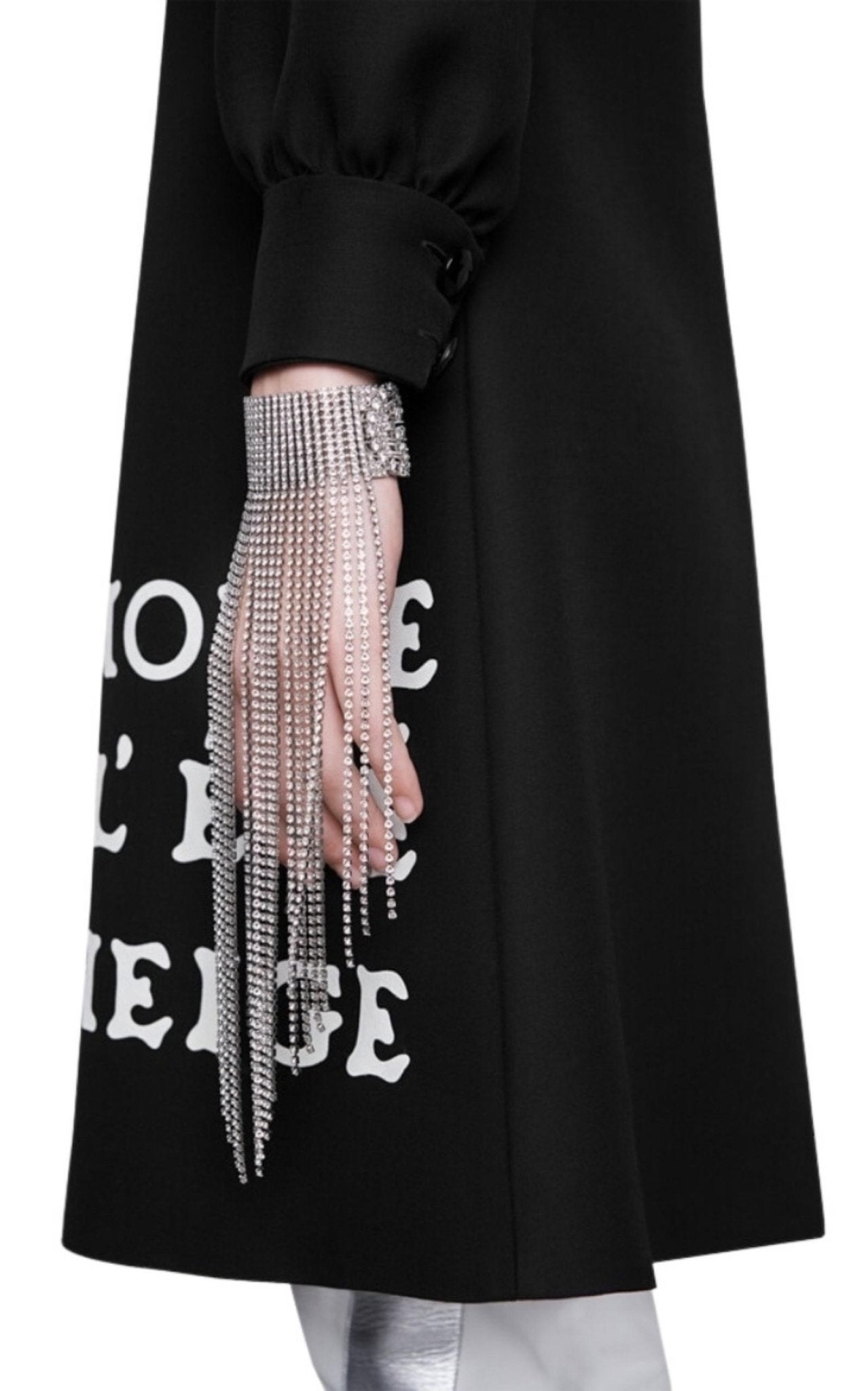 Gucci Crystal - embellished Fringe Bracelet - Runway Catalog