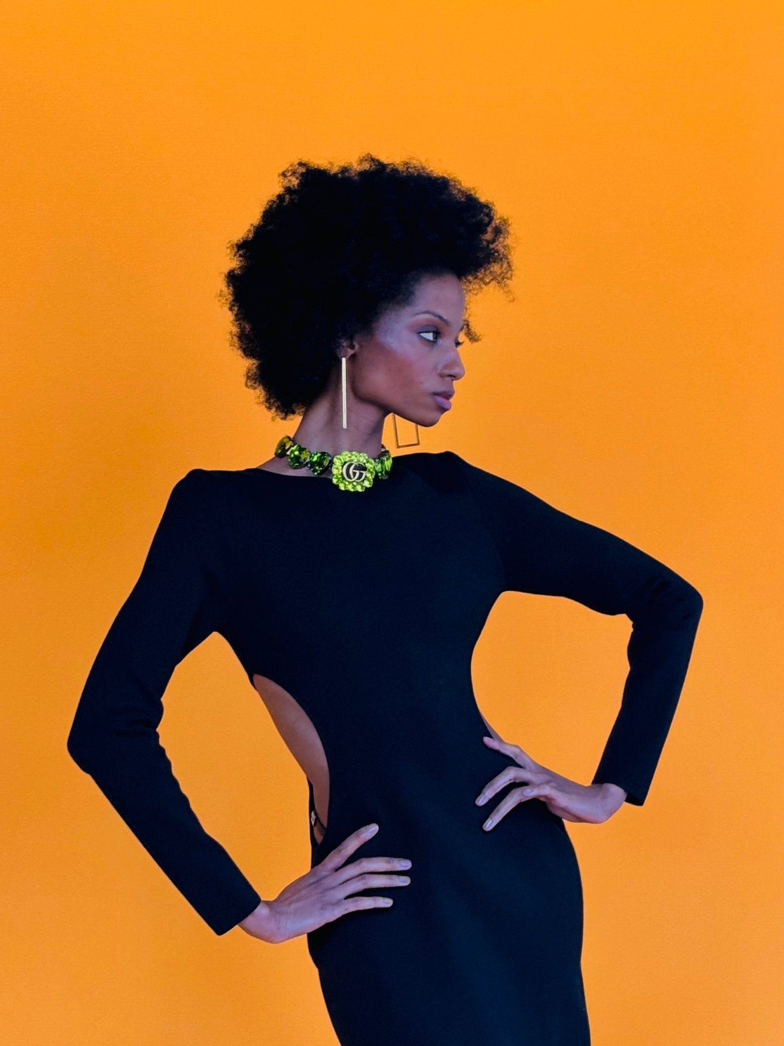 Gucci Crystal G Cutout Dress in Black – Runway Catalog