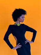 Gucci Crystal G Cutout Dress in Black - Runway Catalog